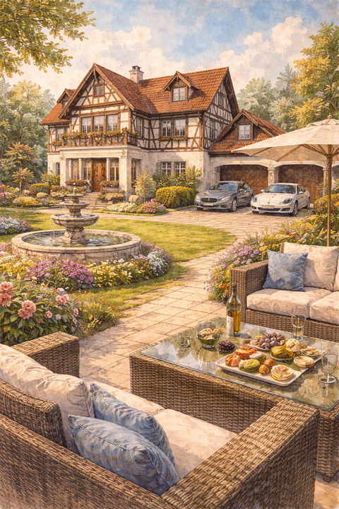 金持ちのドイツ人の家