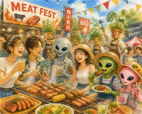 人間宇宙人植物たちの肉フェス