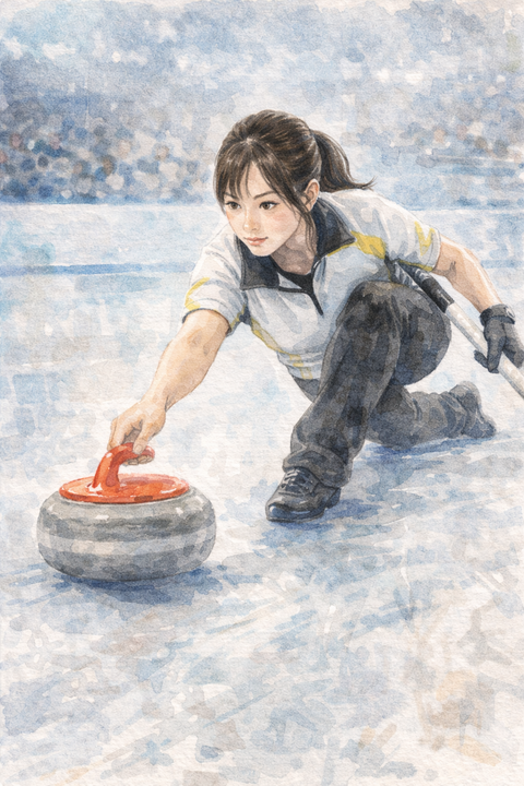 カーリング女子選手