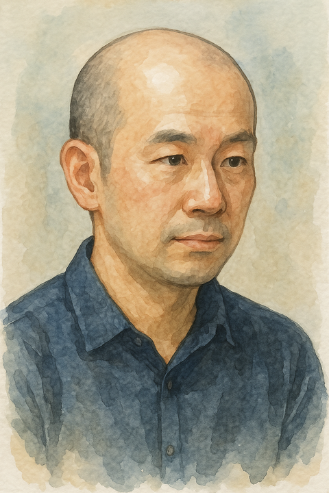 ジダン風日本人中年男性