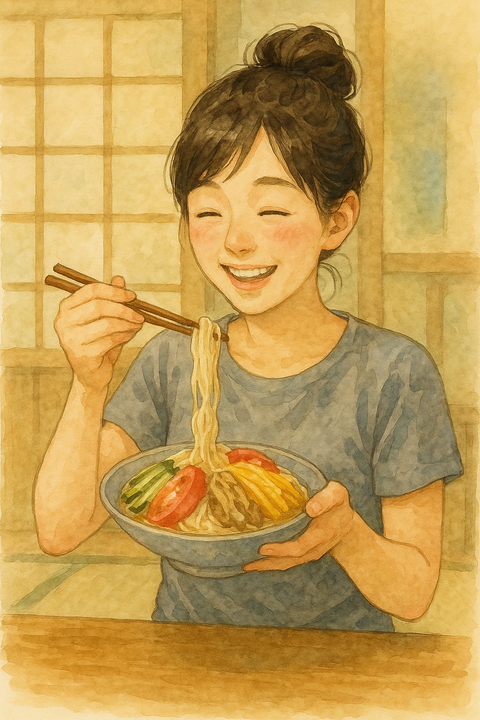 冷やし中華風素麺