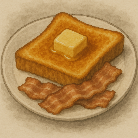 トーストベーコン