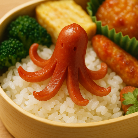 お弁当のたこさんウインナー