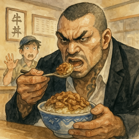 牛丼屋のヤクザ