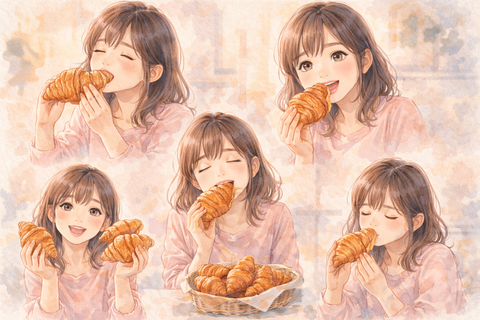クロワッサン女子
