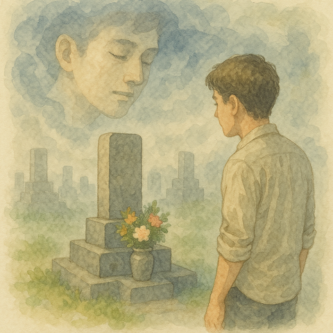 夢の中でお墓参り