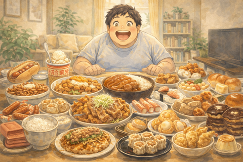デブ男性最高の食事