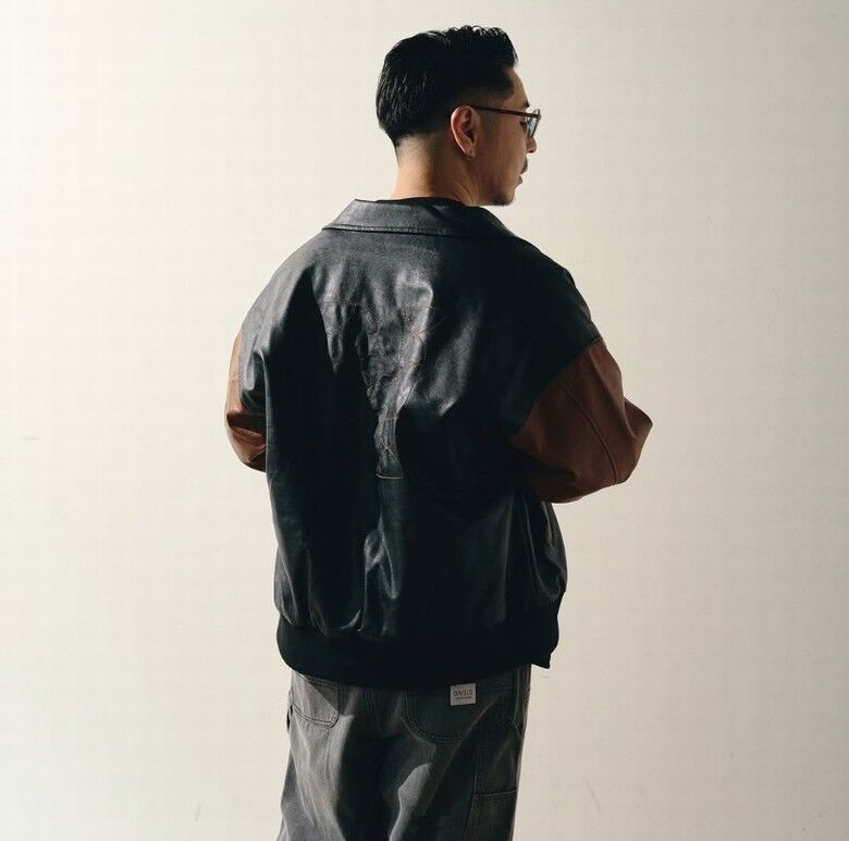 スカイ新品デビルユースPUレザー中綿Varsity JKT navy-XL DEVILUSE デビルユース PUレザー中綿 Varsity JKT : MAGARU 北九州小倉