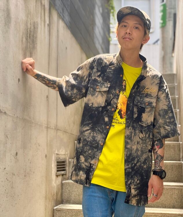 【美品 LEFLAH XXLサイズ 人気のタイダイ】Tシャツ LEFLAH タイダイT 限定 レア 美品 LEFLAH XXLサイズ 人気のタイダイ】T