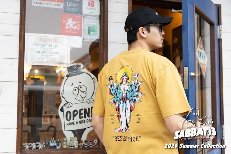 SABBAT13 サバトサーティーン マリアTシャツ & SPOOKY GIRL CAP&