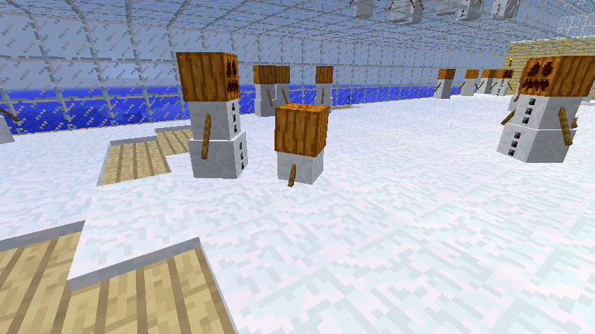 スノーゴーレム屋敷 完成 しーくんのゆったりマイクラ日誌