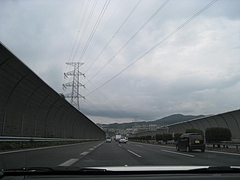 中国自動車道宝塚IC付近