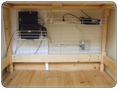 パソコンまわりのケーブル整理