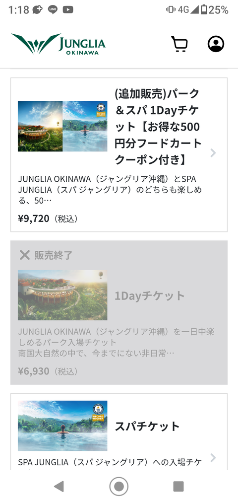 取引中】ジャングリア沖縄1DAYペアチケット