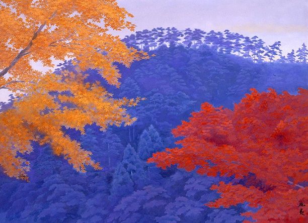 東山魁夷　羽根美しければ美しい鳥　版画 東山魁夷 夢の詩I 