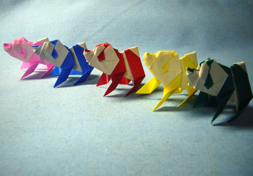 折り紙 パンダ来日記念 紙ログ