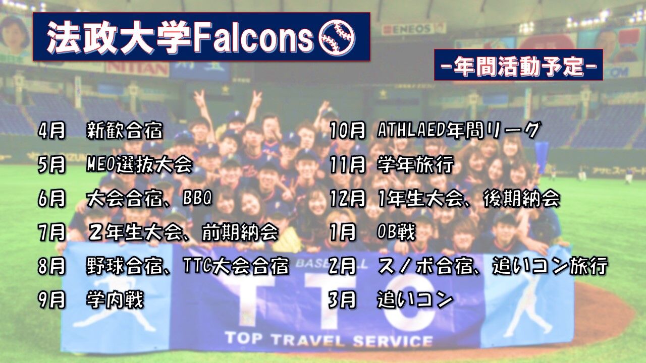 法政大学falcons 法政サークルまとめ 法政大学falcons 法政サークルまとめ