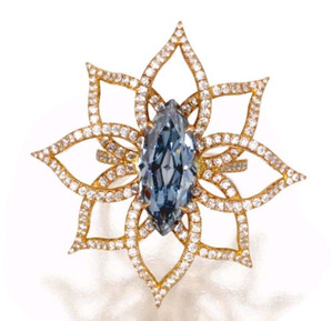 3.18cts MQ Fancy Vivid Blue Internally Flawless