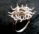 3ct size Ruby Diamond Ring Mounting Ä»â×