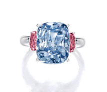 Lot.2851 6.01ct Fancy Vivid Blue VVS2 Ring