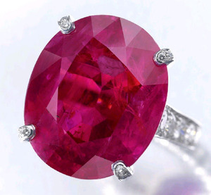 469 Burmese Ruby Ring 29.40cts mounted by Cartier