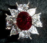 3ct size Ruby Diamond Ring Àкܤ» ¿¿¾å