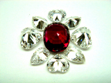3ct size Ruby Oval (UT) Diamond Ring �й�碌