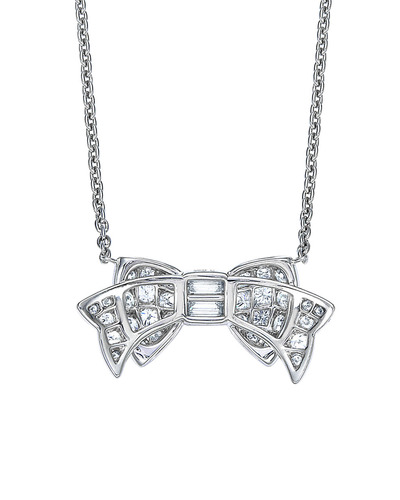 プラチナ ダイヤモンドペンダンネックレス by Gimel 裏面