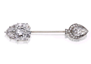 15.31cts PS D VVS2 Type¶a JABOT PIN CARTIER TIFFANY & CO