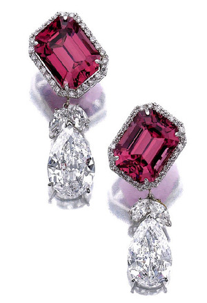 481 Spinel 20.00+20.07ct & Diamond PS 7.27+8.78ct D VVS1