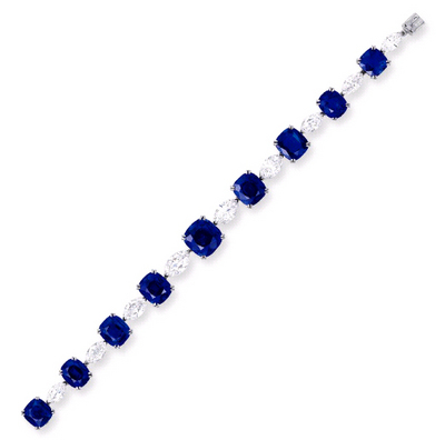 9-49.61cts Kashmir Sapphire by Cartie 1960 Gubelin AGTA