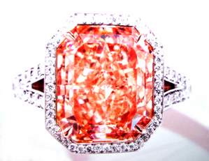 7.67ct F. I. Pinkish Orange
