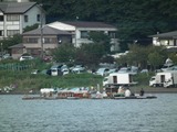 河口湖湖上祭 花火打ち上げ台