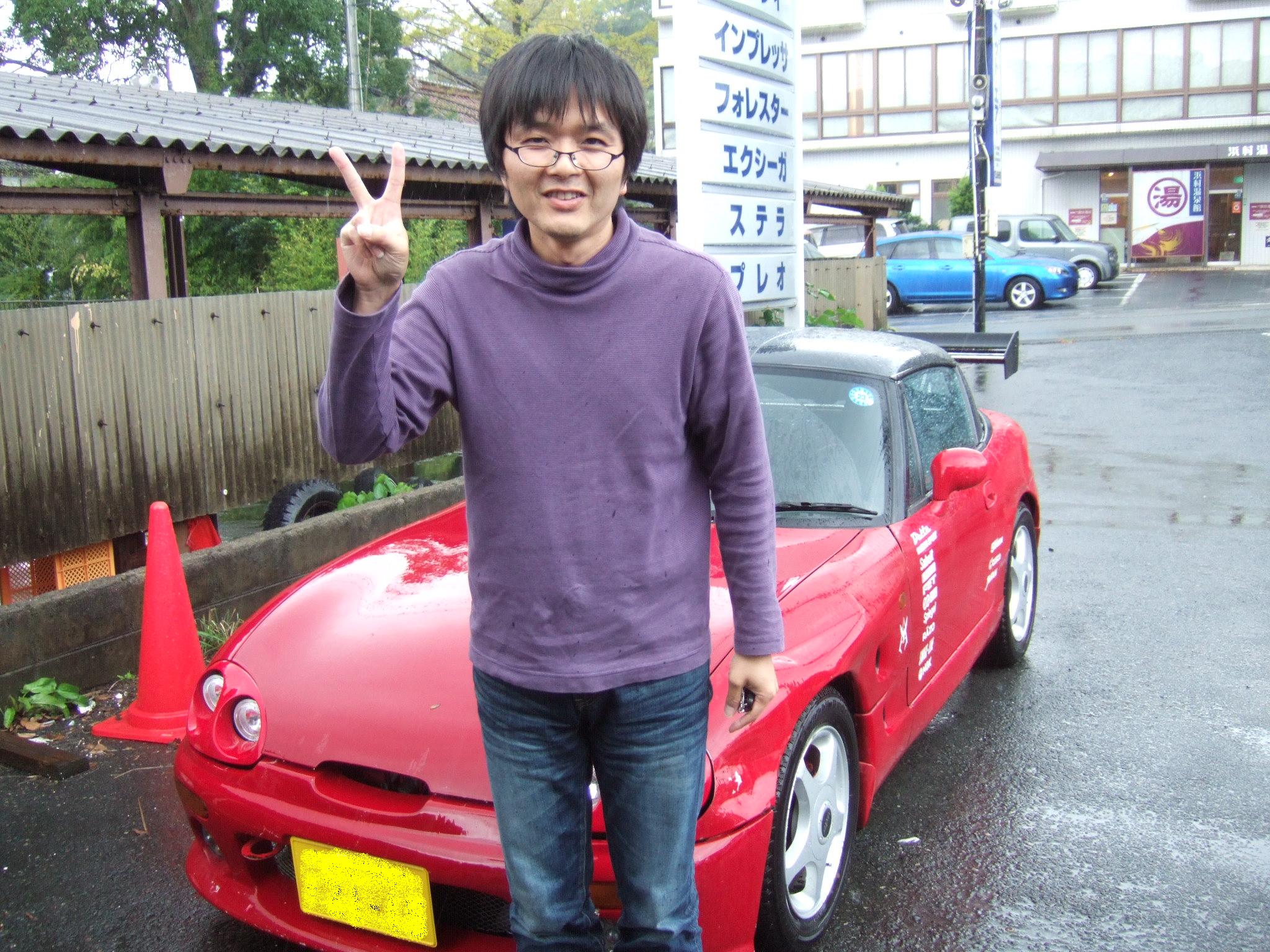 カプチーノの納車 鳥取の車屋ブログ中古車販売買取が得意の日常業務編 カプチーノの納車 鳥取の車屋ブログ中古車販売買取が得意の日常業務編