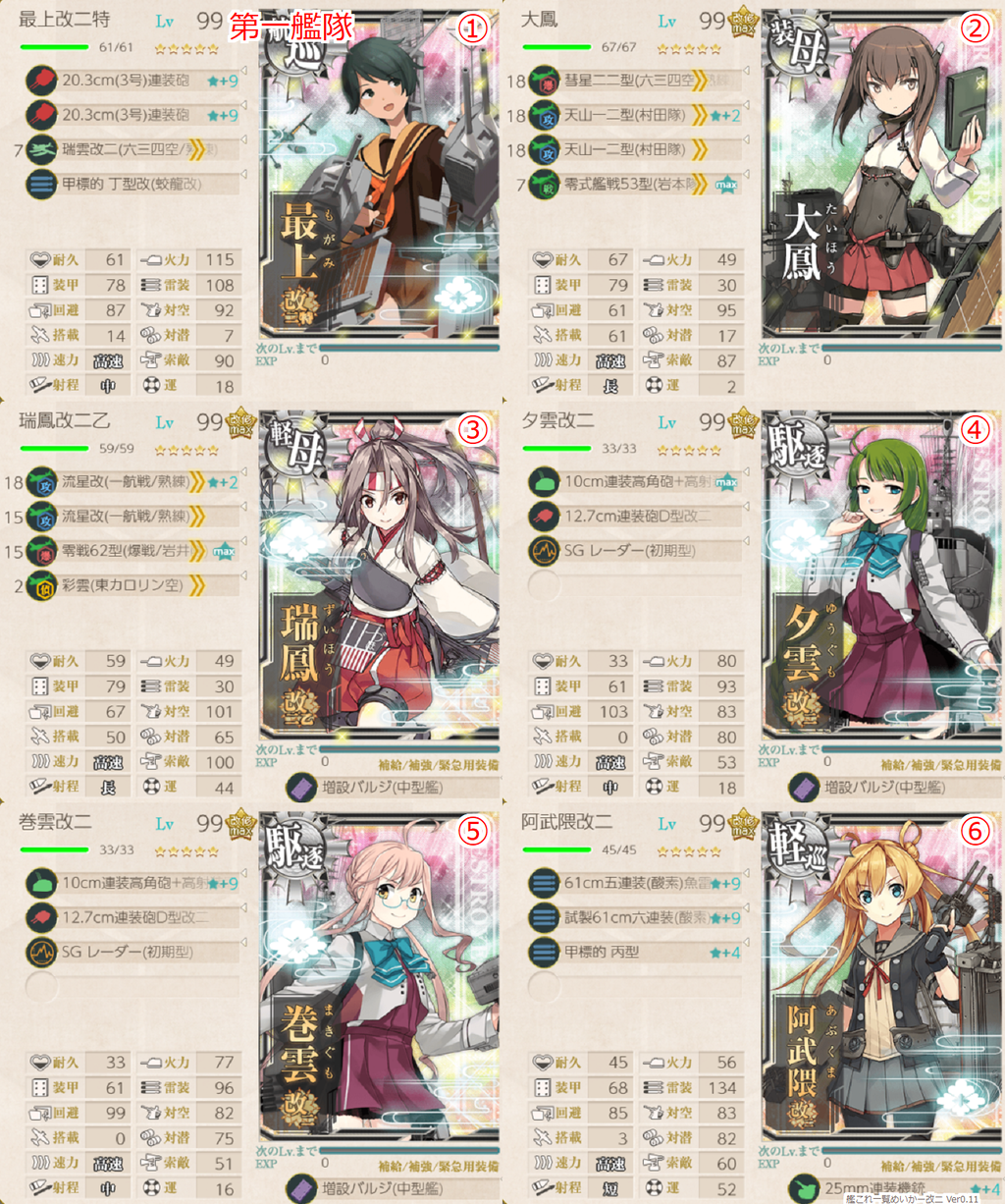 艦これ 最上改二特入り北方 東方ウィークリー任務編成メモ Hotateptのblog 艦これ 最上改二特入り北方 東方ウィークリー任務編成メモ Hotateptのblog