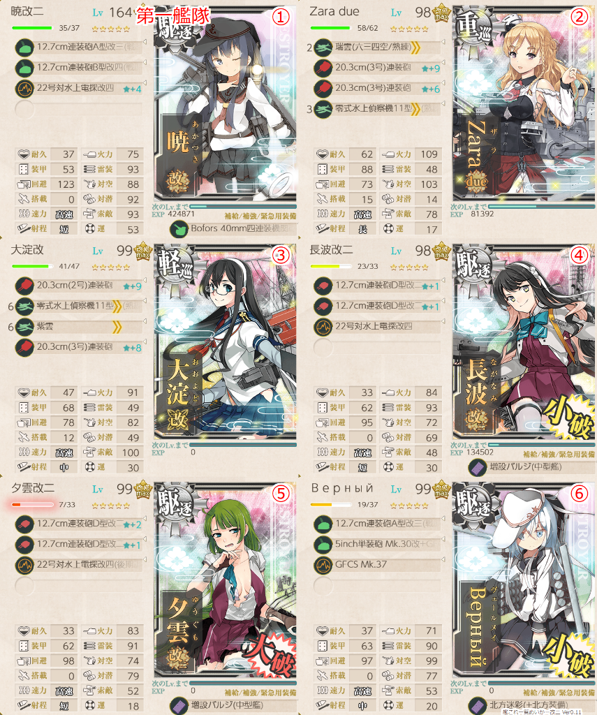 艦これ 18年10月水上反撃編成メモ Hotateptのblog 艦これ 18年10月水上反撃編成メモ Hotateptのblog