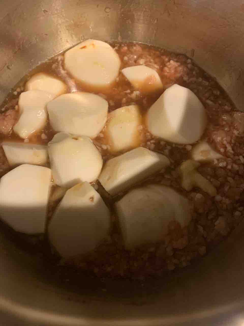 ホットクック レシピ 里芋とひき肉のとろーり煮物 ホットクック 活用メモ ホットクック レシピ 里芋とひき肉のとろーり煮物 ホットクック 活用メモ
