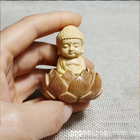 木彫り仏像置物