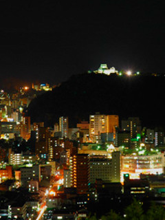 松山城夜景