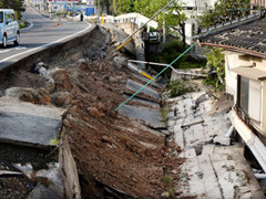 熊本で震度7の大きな地震