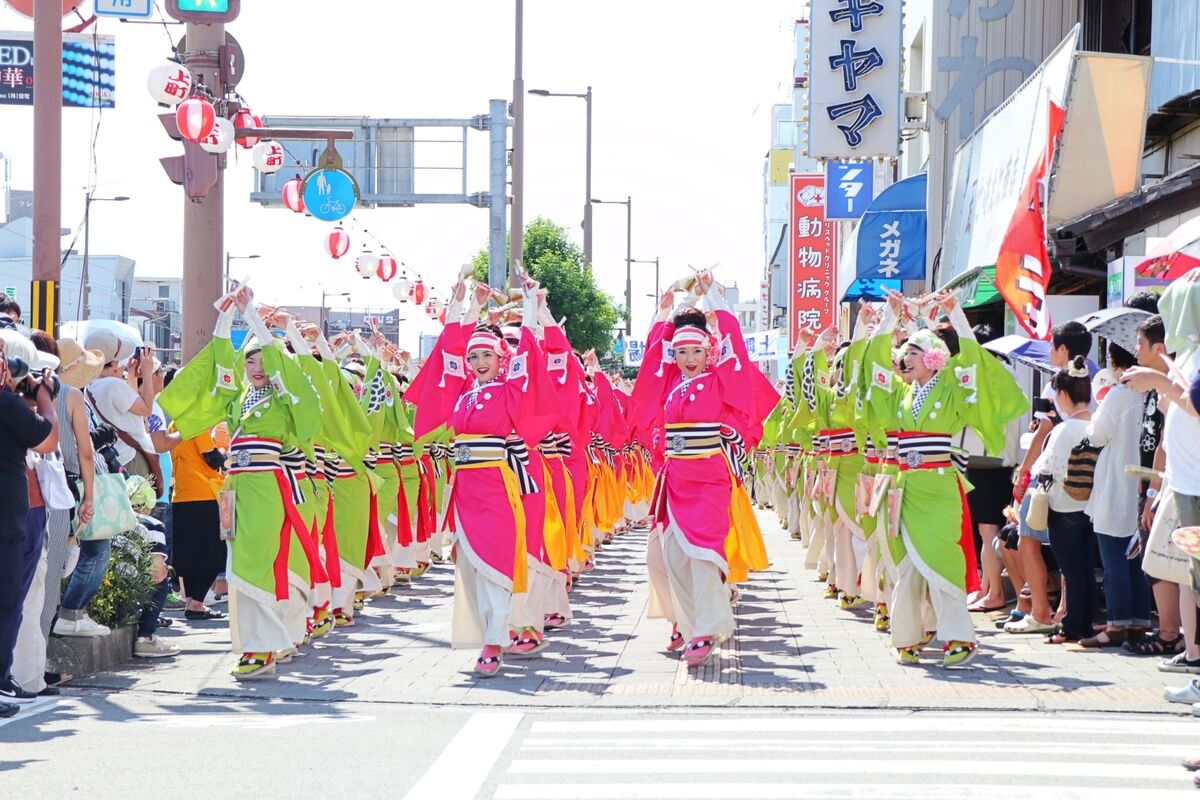 『第70回よさこい祭り』高知県市・本番スタート「よっちょれ！」「よいやっさ！」