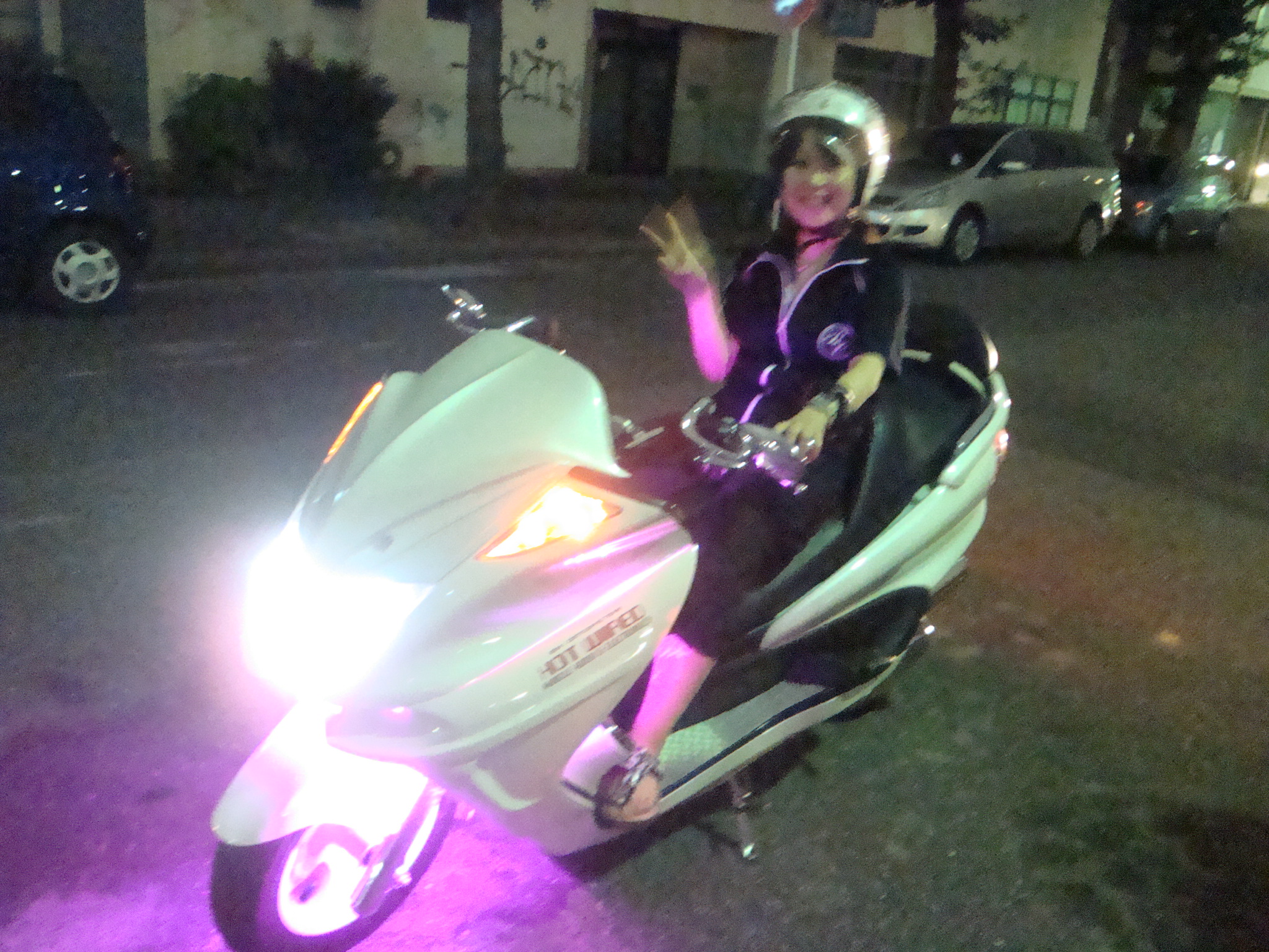 YAMAHA 白マジェ led スピーカー2発 セル1 乗って帰れます！ 本日納車の