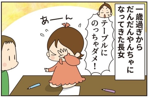 やんちゃな娘を叱ったら…兄たちとは全く違う反応でびっくり！【ほわわん娘絵日記 第54話】