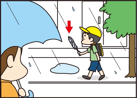 傘をささない小学１年生 ほわわん子育て絵日記 Powered By ライブドアブログ
