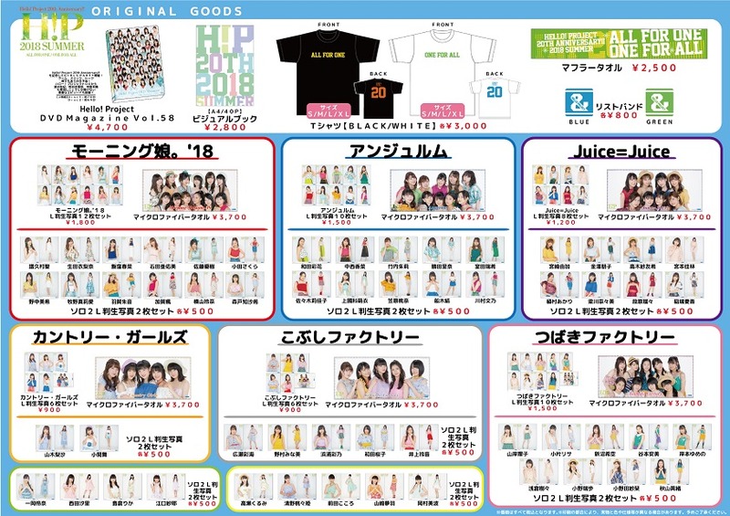 Hello! Project 2018 SUMMER グッズ