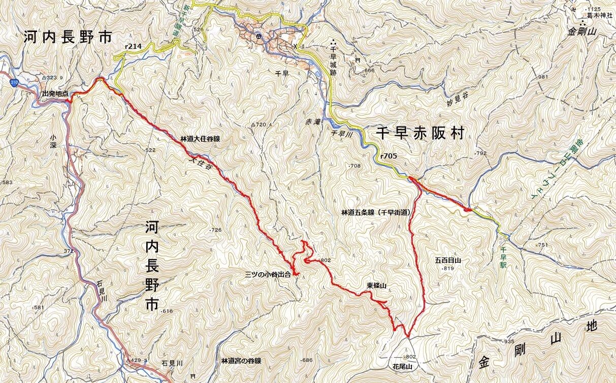 河内長野市 小深バス停から林道大住谷線 P802 東條山 林道五條線 Ryokutyaの山行備忘録 河内長野市 小深バス停から林道大住谷線 P802 東條山 林道五條線 Ryokutyaの山行備忘録