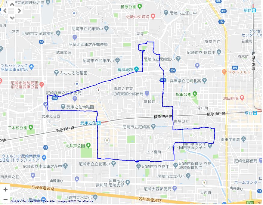 尼崎市 阪急武庫之荘駅から三角点 五ヶ所 に向かう 三角点探訪 4 Ryokutyaの山行備忘録 尼崎市 阪急武庫之荘駅から三角点 五ヶ所 に向かう 三角点探訪 4 Ryokutyaの山行備忘録