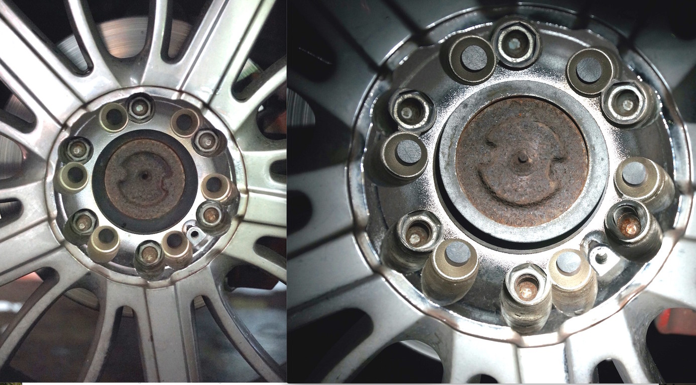 キャデラックエスカレード ロックナット取り外し ホイール歪み修正 タイヤ交換 パンク修理 Hrdidee