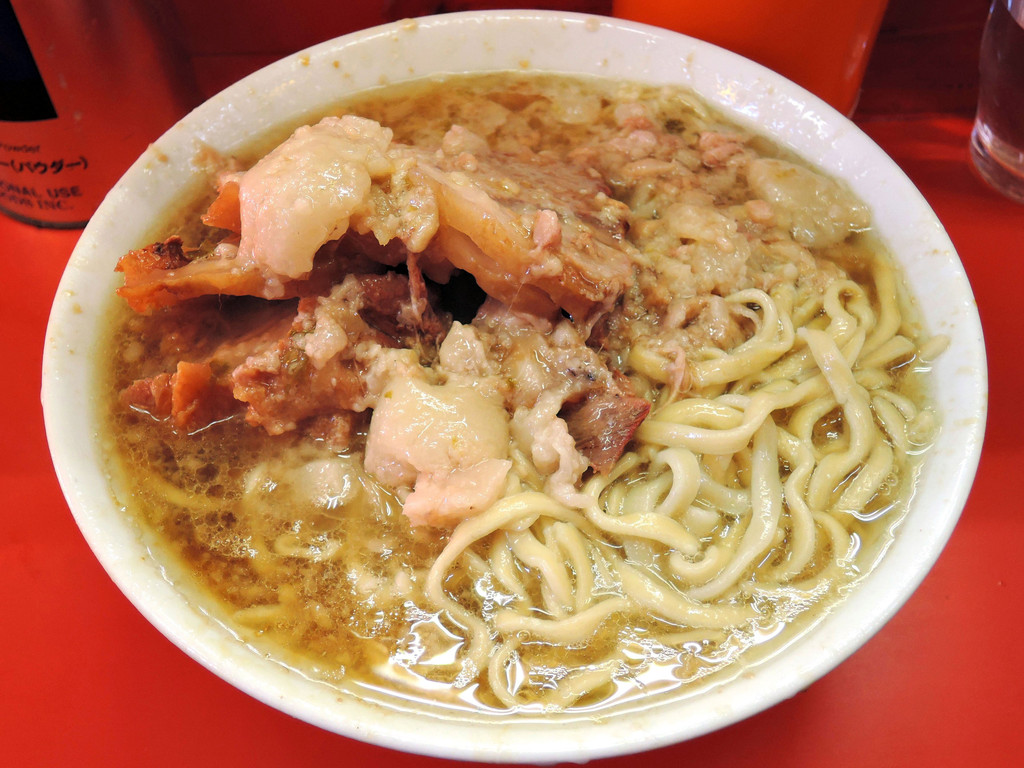 ラーメン二郎 三田本店 小豚ヤサイヌキ てきとー麺ブログ