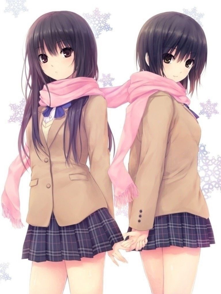 マフラーを二人で 百合二次元画像18 百合こそ至高